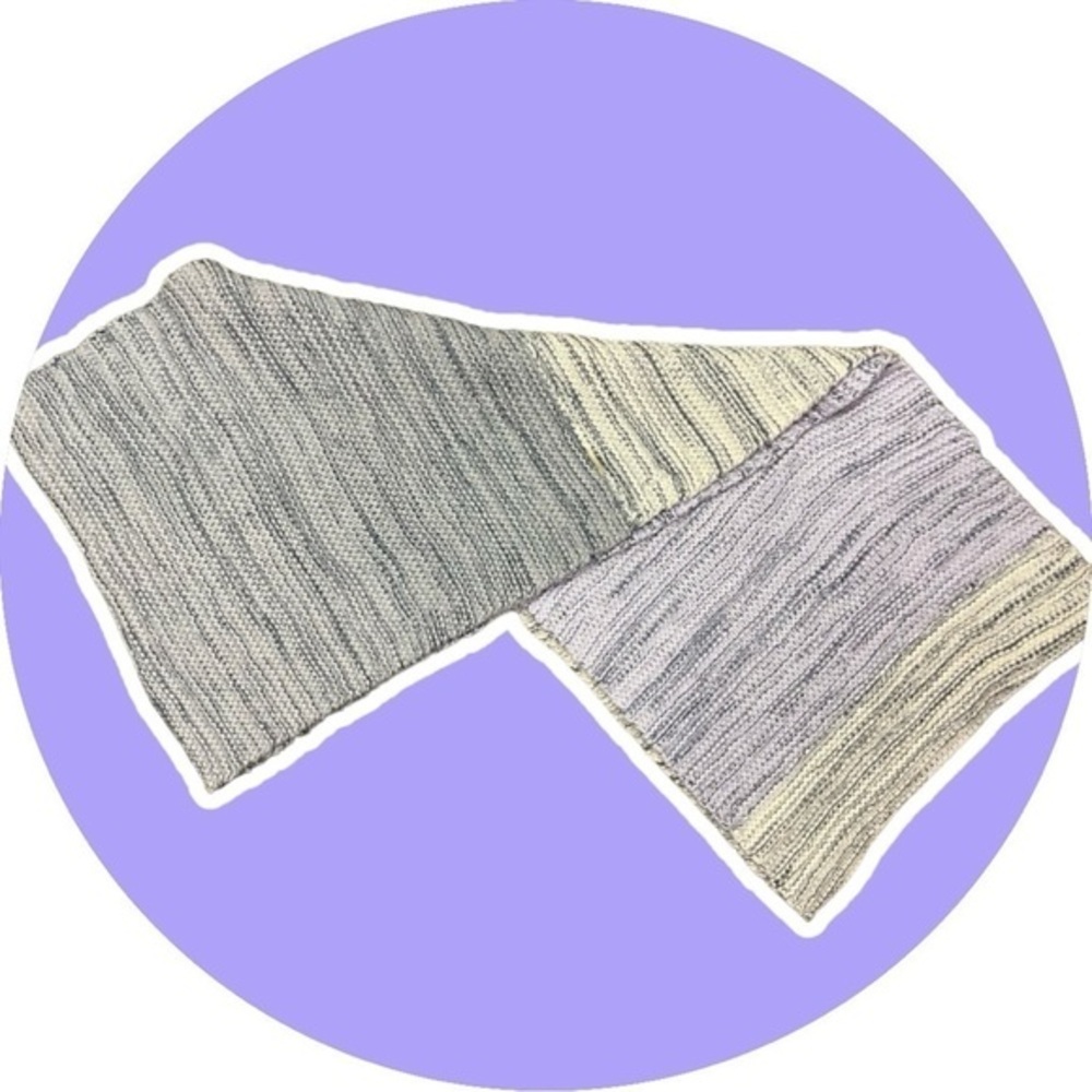 Beautiful Puple/Blue/Gray/White Infinity Scarf